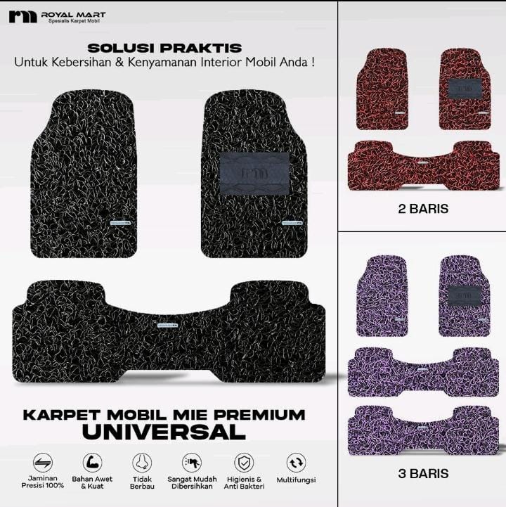 Gambar WhatsApp 2025-10-18 pukul 18.45.43_084bd994 ROYAL MART Karpet Mobil Mie Premium Universal/Untuk Semua Mobil Tebal 18mm Mudah Dibersihkan