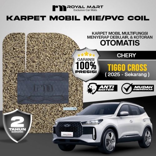ROYAL MART Karpet Mobil Mie Premium Chery Tiggo Cross/Tiggo Cross Csh 2025-Sekarang Full Set Bergaransi