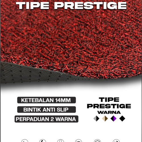 ROYAL MART Karpet Mobil Mie Premium Suzuki Ignis 2016-Sekarang Full Set Bergaransi